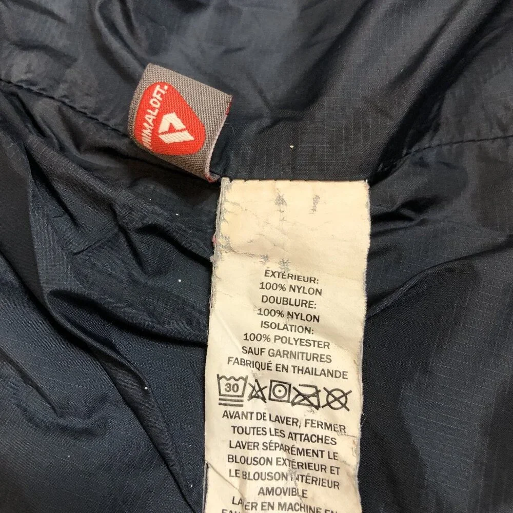 LL Bean Womens Primaloft Navy Blue Full Zip Puffer Jacket Size XL 290586 - Picture 4 of 9